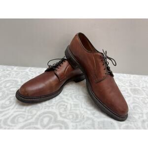Allen Edmonds Badlands Cognac Brown Leather Derby Comfort Shoes Men US 10 EUC